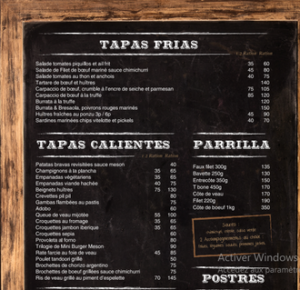 Les menus · 2
