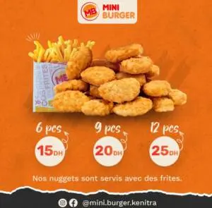 Menu Mini burger Kenitra June 2023 413217