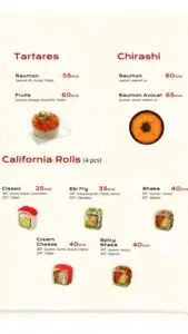 Les menus · 5