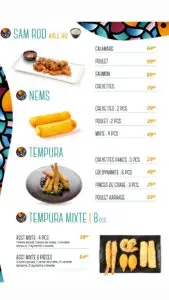 Les menus · 5