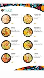 Les menus · 2