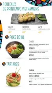 Les menus · 6