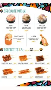 Les menus · 12