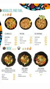 Les menus · 3