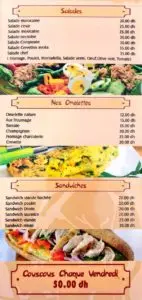 Les menus · 4