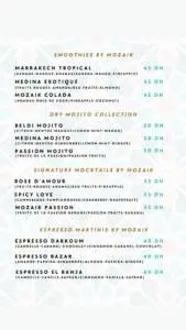 Menu Mozaikart Coffee N’Brunch Marrakech March 2024 342316-647800