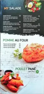 Les menus · 4