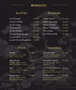 Menu MYŌGI Asian Restaurant Marrakech June 2026 464514-271300