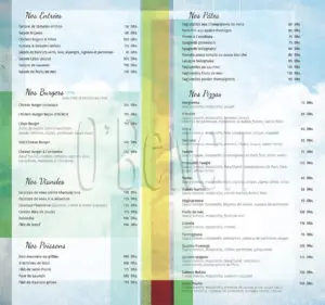 Menus · 1