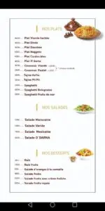 Les menus · 3