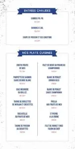 Les menus · 3