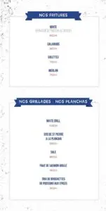 Les menus · 2