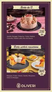 menu carte oliveri glaces maroc 7