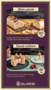 menu carte oliveri glaces maroc 3