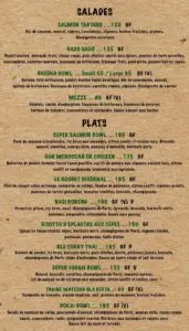 Menus · 2