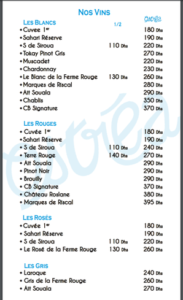 Menus · 2