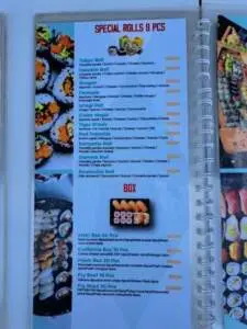Menu Oumnia Marrakech