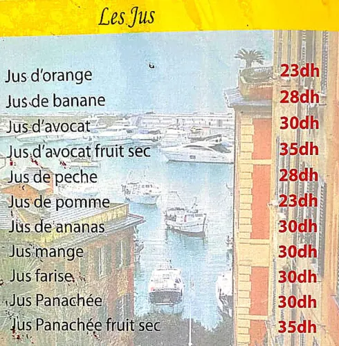 Menu de PARAGGI à Ville à vérifier