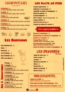 pastaz menu marrakech