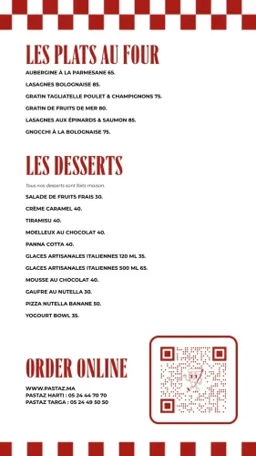 Menu de Pastaz