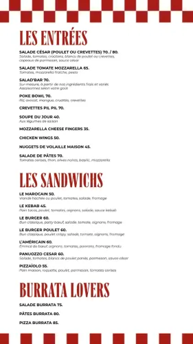 Menu de Pastaz