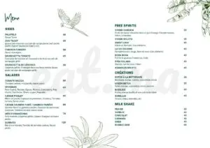 pattiz menu restaurant marrakech 2022
