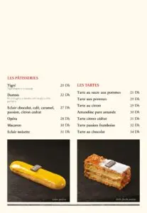 Les menus · 12