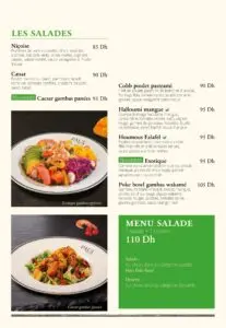 Les menus · 2