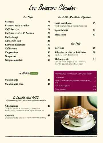 Menu de Paul — Menu — page 14