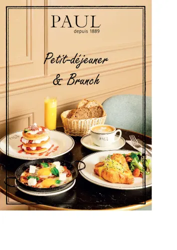 Menu de Paul — Petit-déjeuner et Brunch — page 1