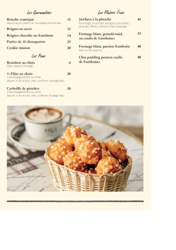 Menu de Paul — Petit-déjeuner et Brunch — page 8