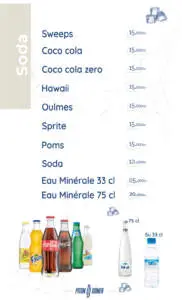 Menu Pitondoner Morocco