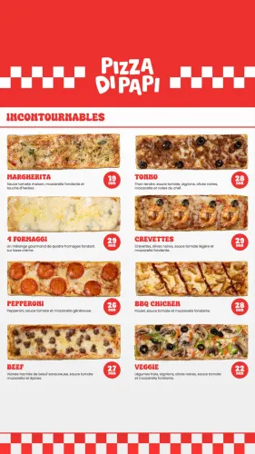 Menu de PIZZA DI PAPI