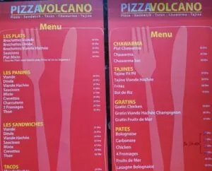 Les menus · 1
