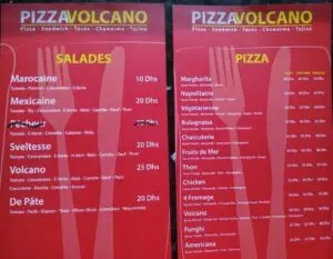 Les menus · 2