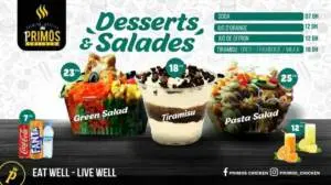 Menu Primos Chicken Rabat June 2023 095311