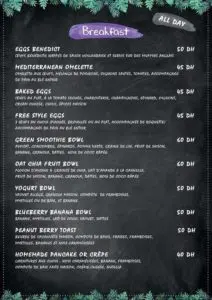 Les menus · 5