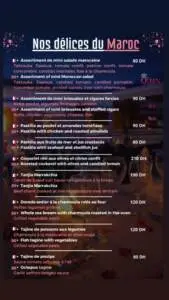 Menu Queen Atlantic Marrakech July 2023 280307-438500