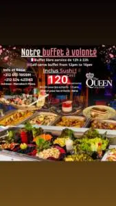 Menu Queen Atlantic Marrakech July 2023 420307-782200