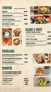 rancheros menu restaurant mexicain a agadir 1