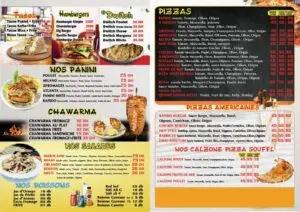 Rapido Menu tanger