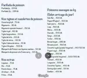 Menu Restaurant antartique tanger Tanger August 2023 282920-279800