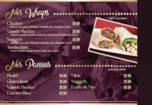 Menu Restaurant Café L'ASADO Meknes August 2023 322920-982900