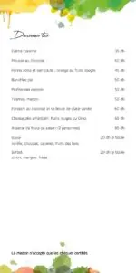 Finzi Rabat Menu Restaurant 2