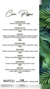 menu restaurant napoli benguerir 11