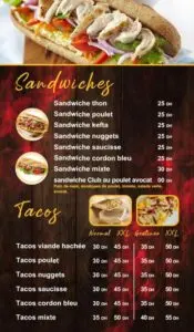 Menu Restaurants Jannat Daoudiate Marrakech February 2024 275012-471500