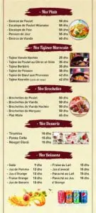 Les menus · 1