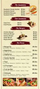 Les menus · 2