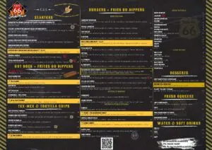 route us 66 menu restaurant a casablanca 2022 1
