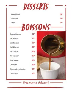 menu sa7ten casablanca 2